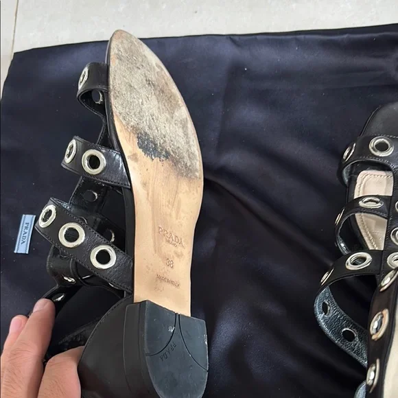 Prada Black Women's Sandals